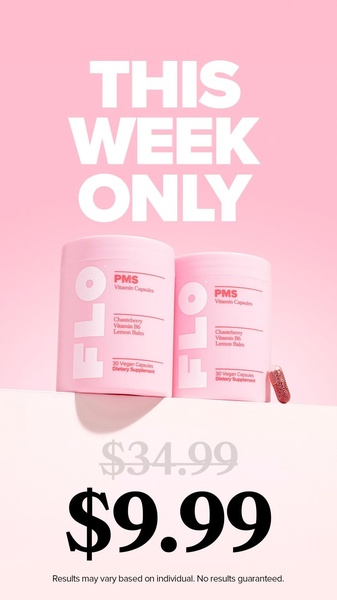 A minimalist, pink-themed advertisement showcasing a product price drop from $34.99 to $9.99 for a limited time.